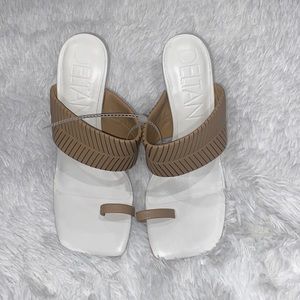 🐘🌹Deltan Kelsea leather toe loop dress sandal